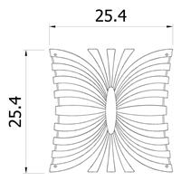 VedoNonVedo Mariposa decorative element for furnishing and dividing rooms - transparent fuchsia 3